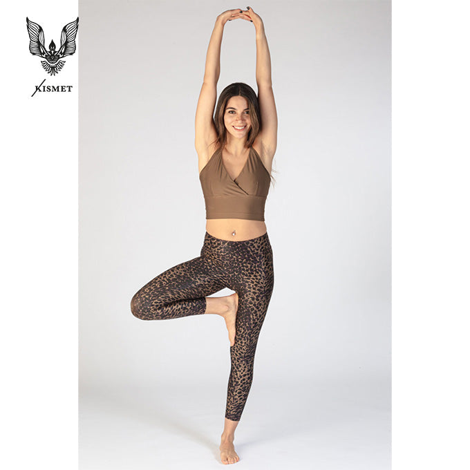 Yoga-Leggings Lux spirit - cinnamon plum