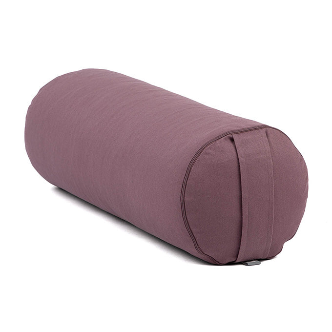 Yoga United Mini-Nackenrolle – 39 Cm, Aubergine, Aus Baumwolle & Viskose, Waschbar, Für Yoga & Entspannung