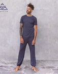 Jaya Carlos Herren Yoga Hose nightblue