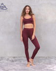 Jaya Yoga Leggings Kate - burgundy