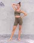 Jaya Bibi Yoga Shorts - olive