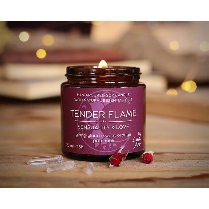 Kerze Tender Flame - Ylang-Ylang, Süßorange, Patchouli