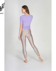 Kismet Lux Leggings - stone sand violet wild