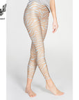Kismet Lux Leggings - stone sand zebra