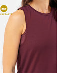 Naima Top - dark cranberry