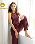 Naima Top - dark cranberry