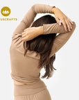 Amina Wrap Top - desert sand