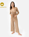 Amina Wrap Top - desert sand
