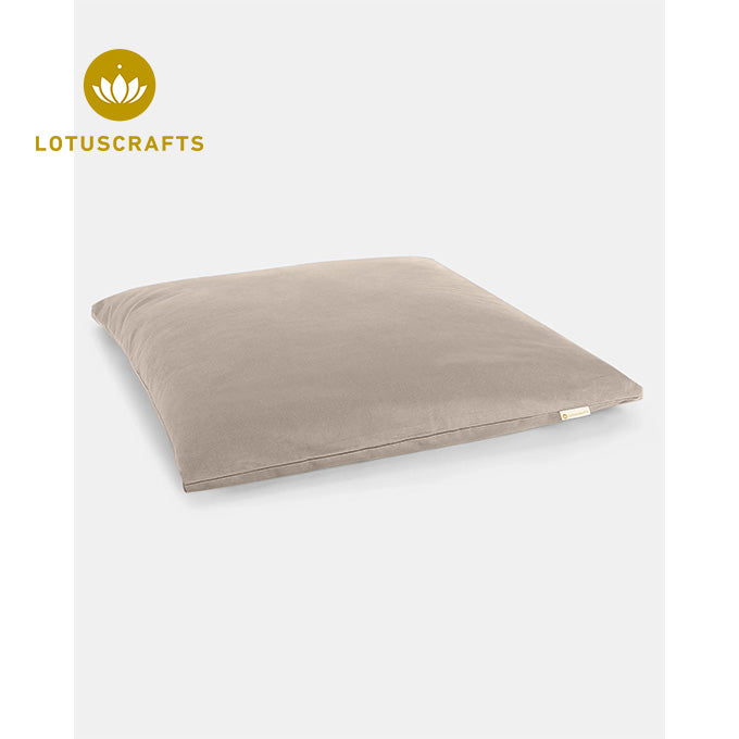 lotuscrafts zabuton meditationsmatte light taupe