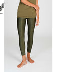 Kismet Lux Leggings - olive snake