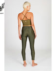 Kismet Lux Leggings - olive snake
