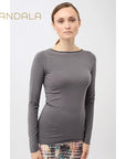 Mandala Basic Longsleeve - thunder