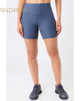 Mandala Biker Shorts Rib - eclipse blue