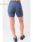 Mandala Biker Shorts Rib - eclipse blue