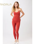 Mandala Copped Pilates Top - siena