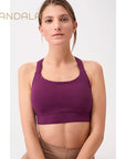 Mandala Extra Support Bra - black plum