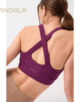 Mandala Extra Support Bra - black plum