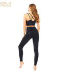 Mandala Sparkling Tights Legging - glitter black