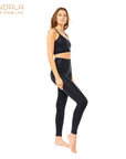 Mandala Sparkling Tights Legging - glitter black