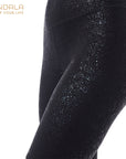 Mandala Sparkling Tights Legging - glitter black