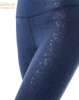 Mandala Sparkling Tights Legging - glitter marine