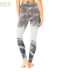 Mandala Tie Dye Legging - grey