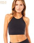 Mandala Halterneck Bra - black