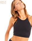 Mandala Halterneck Bra - black
