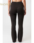 Mandala Flared Sports Pants - black