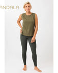 Mandala Limitless Legging - dark olive