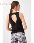 Mandala Mirage Top - black