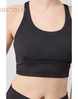 Mandala Monoprinted Bra - monochrome