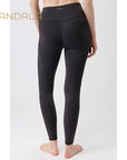 Mandala Monoprinted Tights - monochrome
