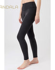 Mandala Monoprinted Tights - monochrome