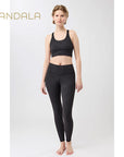 Mandala Monoprinted Tights - monochrome
