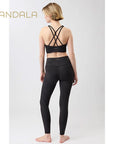 Mandala Monoprinted Tights - monochrome