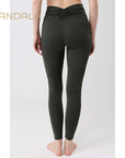 Mandala on point Legging - dark olive