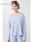 Mandala Open Back Long Sleeve - etheral glow