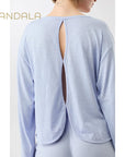Mandala Open Back Long Sleeve - etheral glow