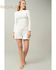 Mandala Pocket Shorts - white