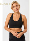 Mandala Rib Bra - black