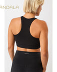 Mandala Rib Bra - black