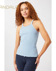 Mandala Ribbed Tank Top - atlas