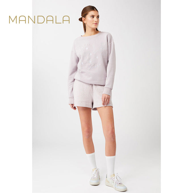 Mandala Peace Sweater - magnolia