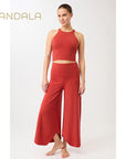 Mandala Roll over Tulip Pants - siena