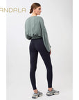 Mandala Longsleeve Wrap Cache Coeur - retro green