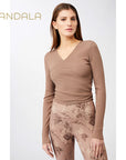 Mandala Wrap Clair - cappuccino