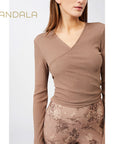 Mandala Wrap Clair - cappuccino