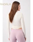Mandala Wrap Jacket - white