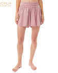 Mandala Vegan Short Pants - nude
